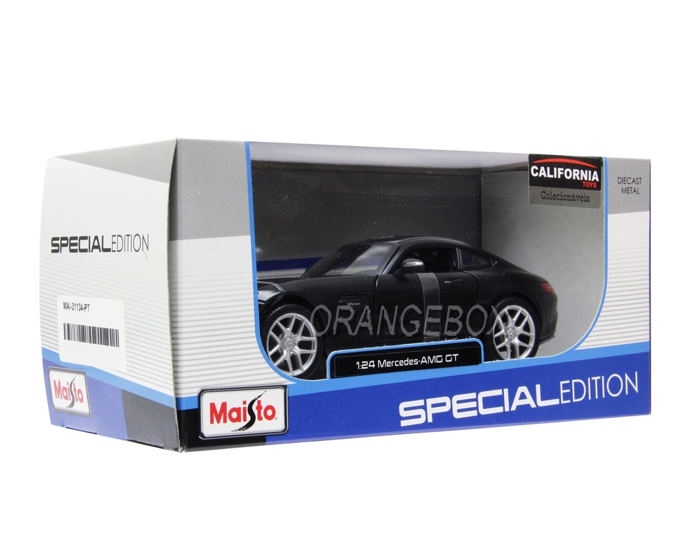 自動車 Maisto Mercedes AMG GT SPECIAL EDIT 1/24 Mercedes AMG GT Maisto 1:24 Preto - 20 anos! Loja on-line de